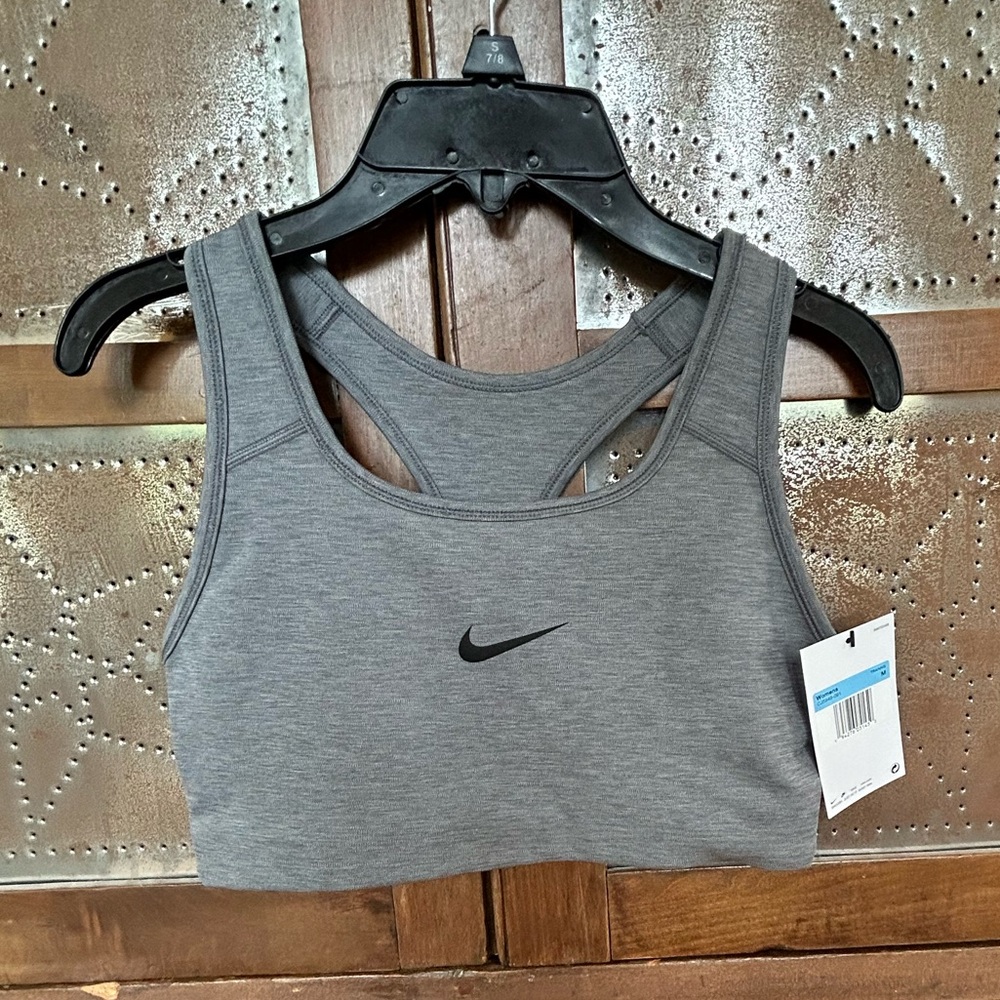 NEW WITH TAGS! Nike Gray Sports Bra with Racerback Design